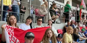 Делегация Борисовского района на торжественном открытии Национального футбольного стадиона